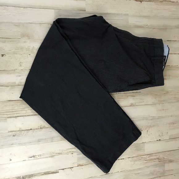 Banana Republic Mens Chino Pants 35/34 Blue Micro Striped 100% Cotton with FLAW - Picture 4 of 8